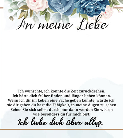 Für die Frau meines Lebens❤️ - Ich liebe dich über alles (vergoldet) C0048-v
