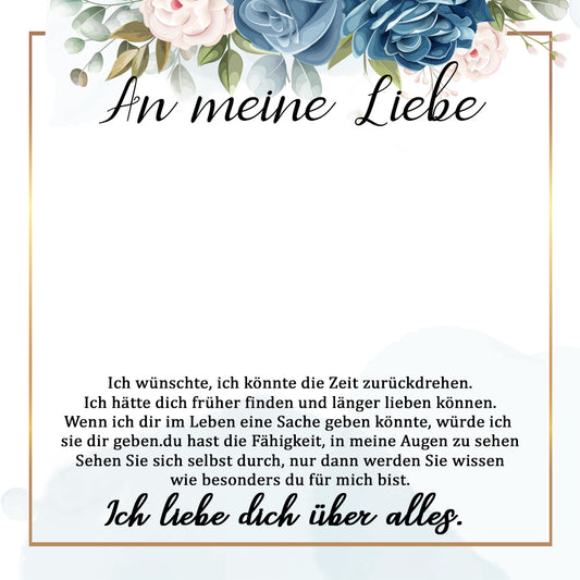 Für die Frau meines Lebens❤️ - Ich liebe dich über alles (vergoldet) C0042-v
