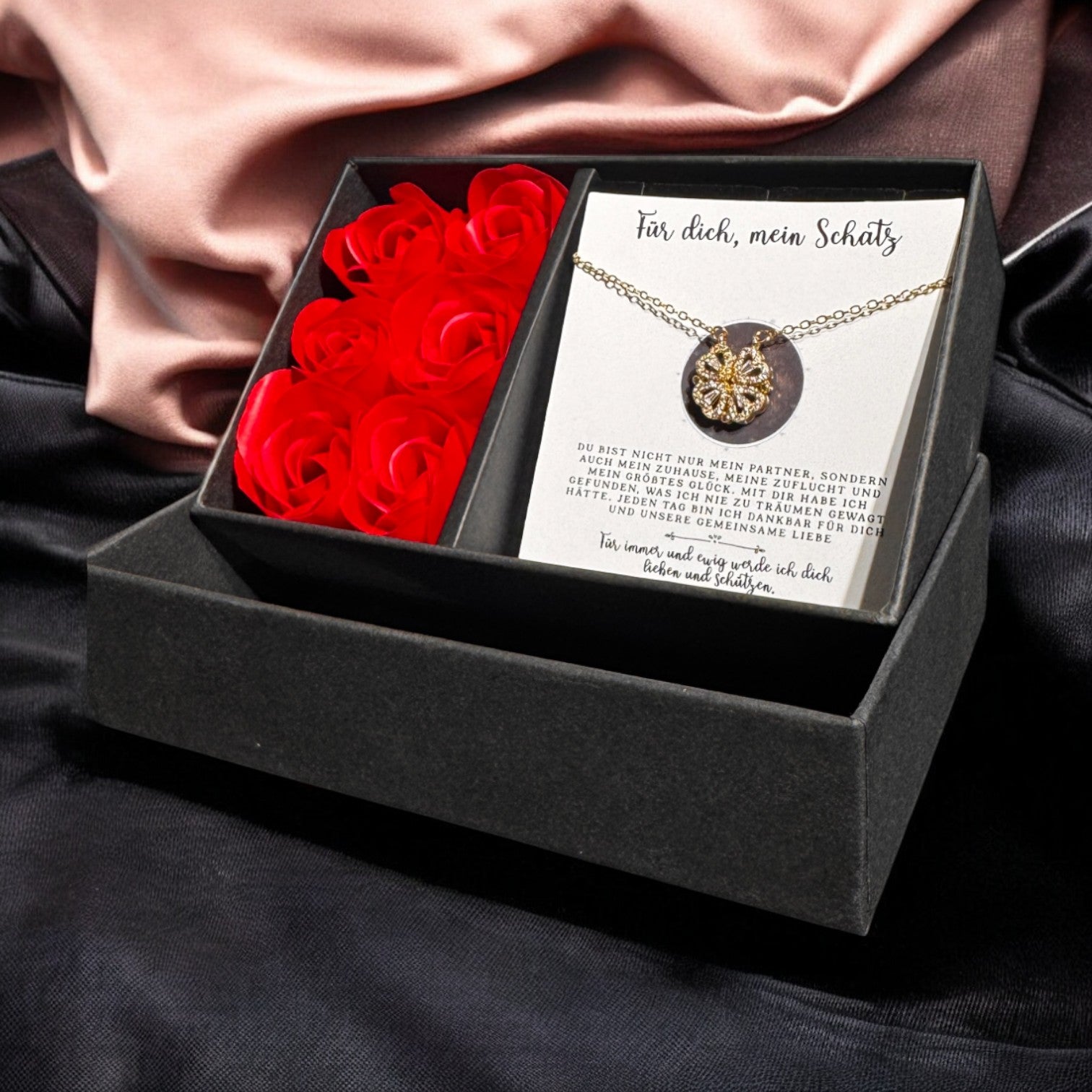 Für die Frau meines Lebens❤️ - Ich liebe dich über alles (vergoldet) C0053-v