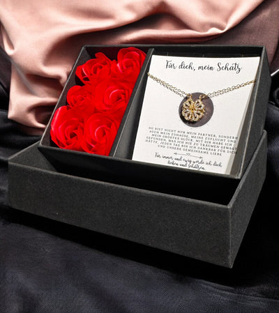 Für die Frau meines Lebens❤️ - Ich liebe dich über alles (vergoldet) C0053-v