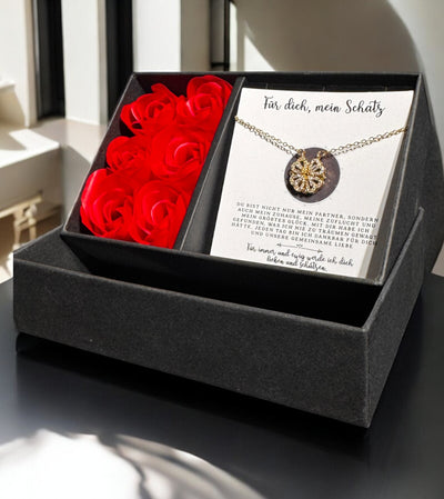 Für die Frau meines Lebens❤️ - Ich liebe dich über alles (vergoldet) C0053-v