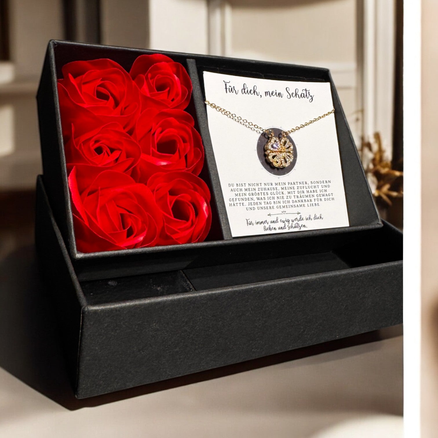 Für die Frau meines Lebens❤️ - Ich liebe dich über alles (vergoldet) C0053-v