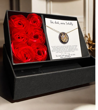 Für die Frau meines Lebens❤️ - Ich liebe dich über alles (vergoldet) C0053-v