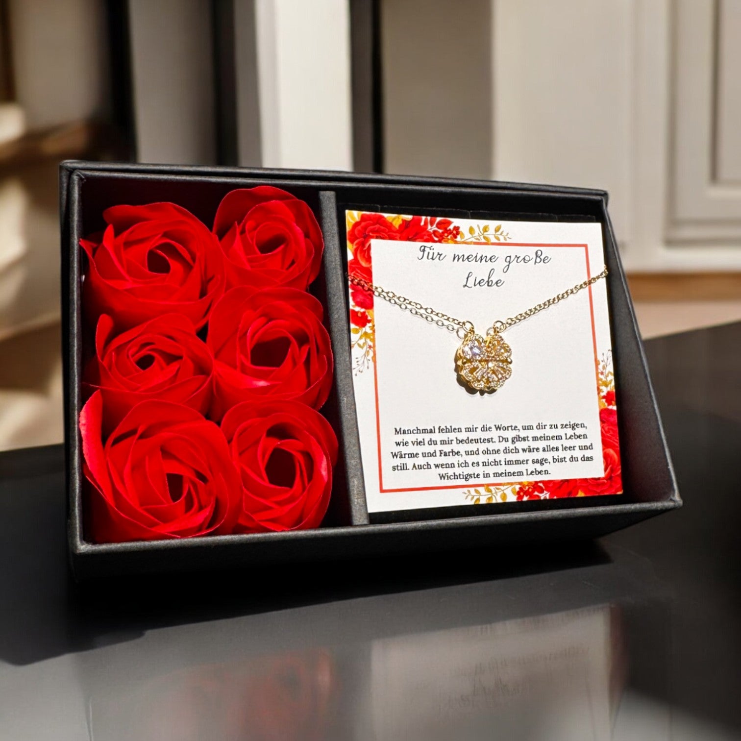 Für die Frau meines Lebens❤️ - Ich liebe dich über alles (vergoldet) C0052-v