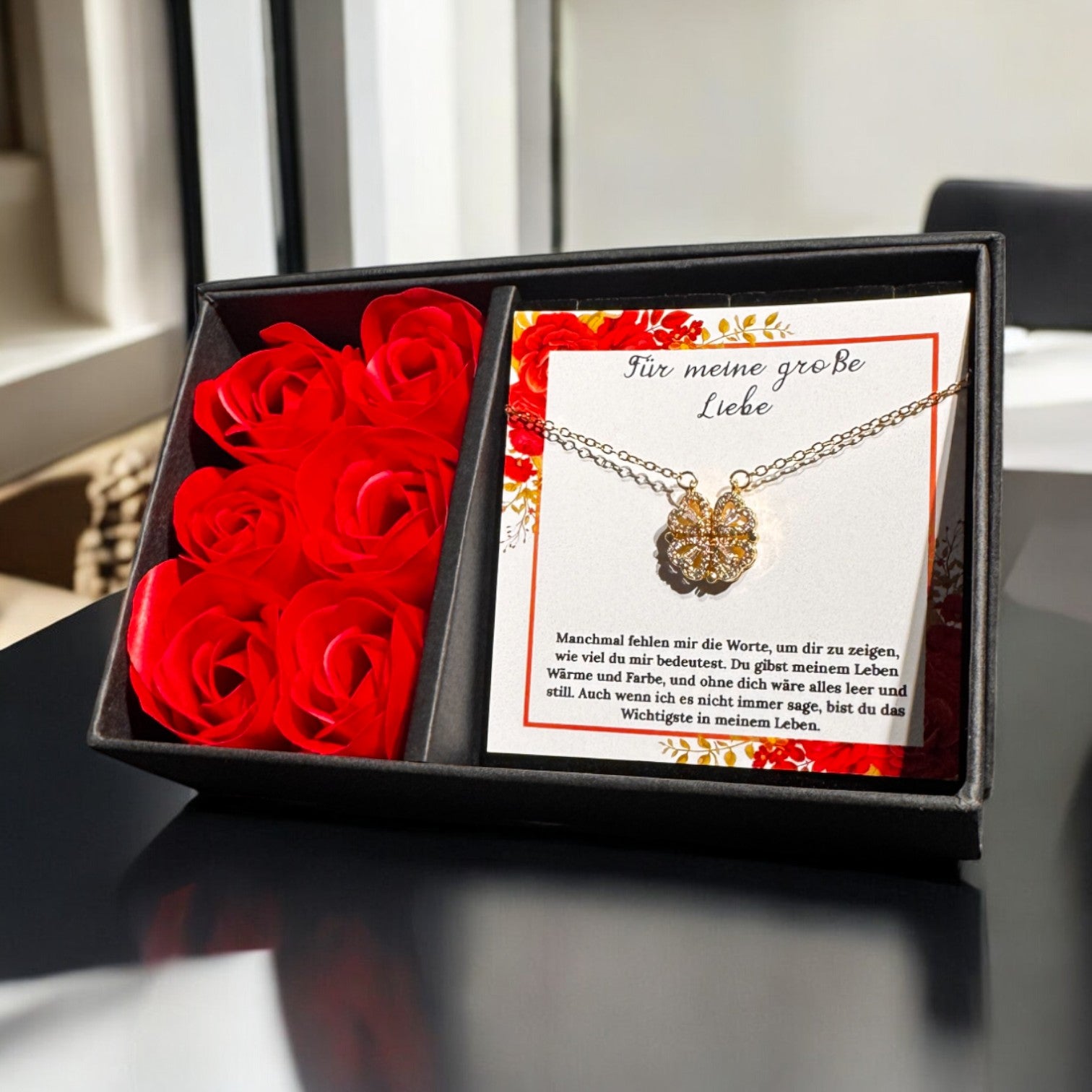 Für die Frau meines Lebens❤️ - Ich liebe dich über alles (vergoldet) C0052-v