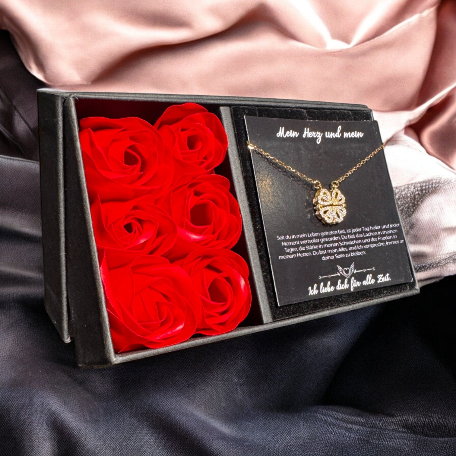 Für die Frau meines Lebens❤️ - Ich liebe dich über alles (vergoldet) C0049-v