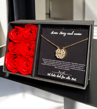 Für die Frau meines Lebens❤️ - Ich liebe dich über alles (vergoldet) C0049-v