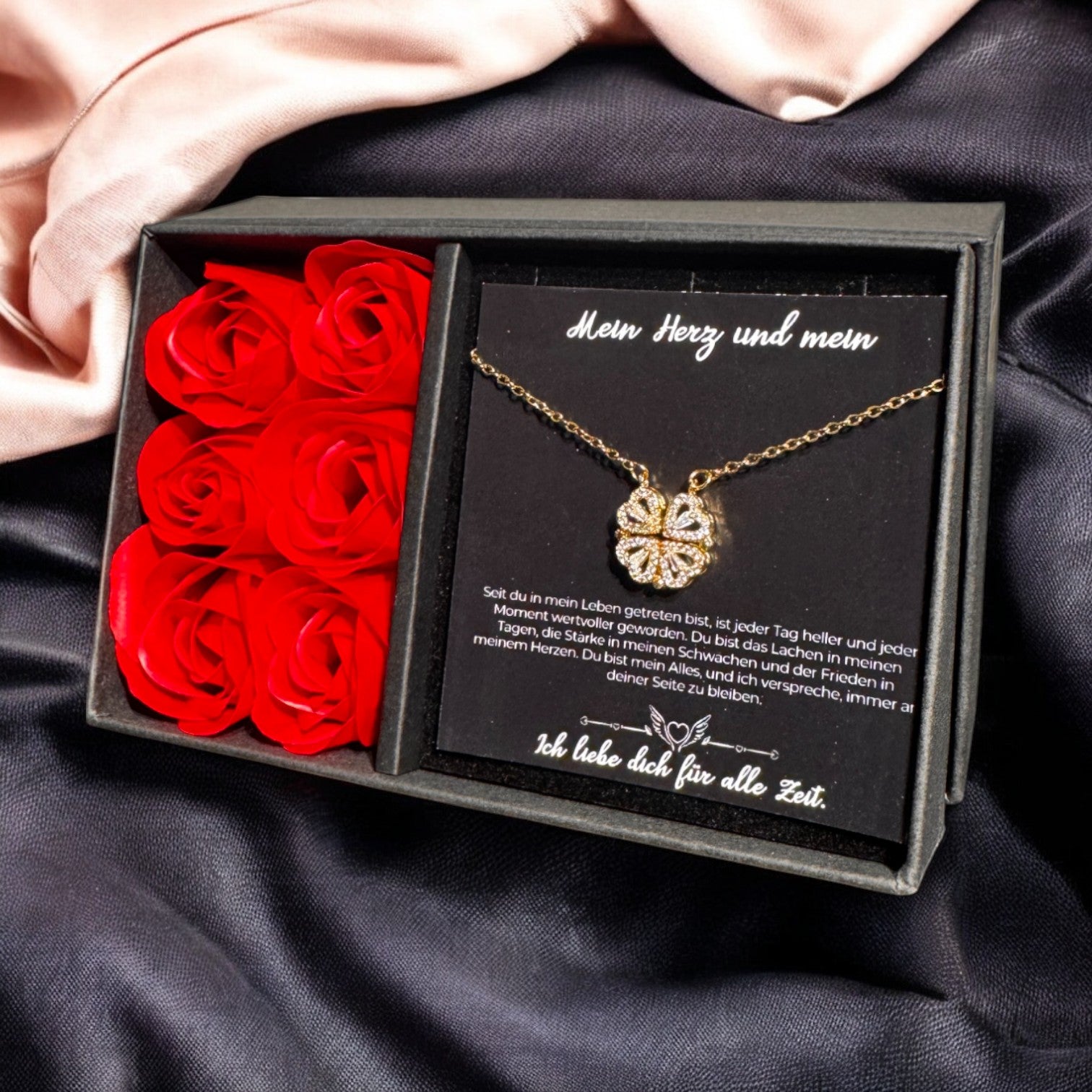 Für die Frau meines Lebens❤️ - Ich liebe dich über alles (vergoldet) C0049-v