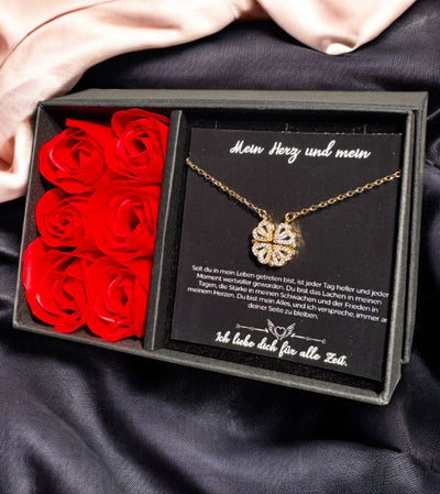 Für die Frau meines Lebens❤️ - Ich liebe dich über alles (vergoldet) C0049-v