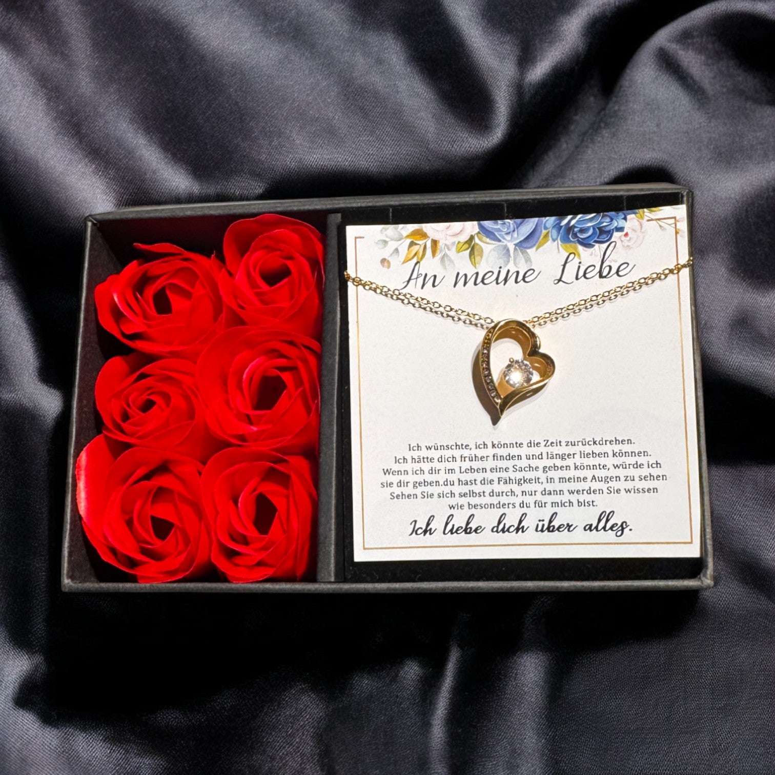 An meine große Liebe - Ich liebe dich über alles (vergoldet) C0048-a