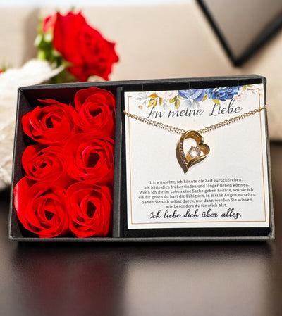 An meine große Liebe - Ich liebe dich über alles (vergoldet) C0048-a