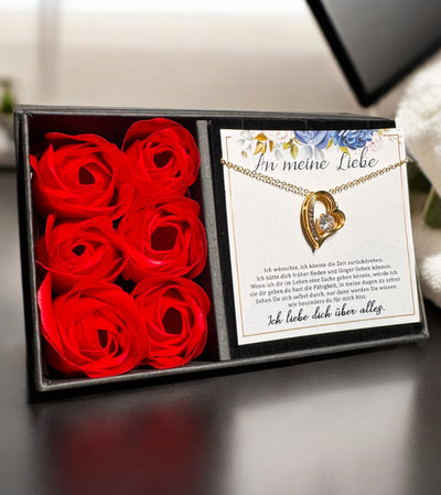 An meine große Liebe - Ich liebe dich über alles (vergoldet) C0048-a