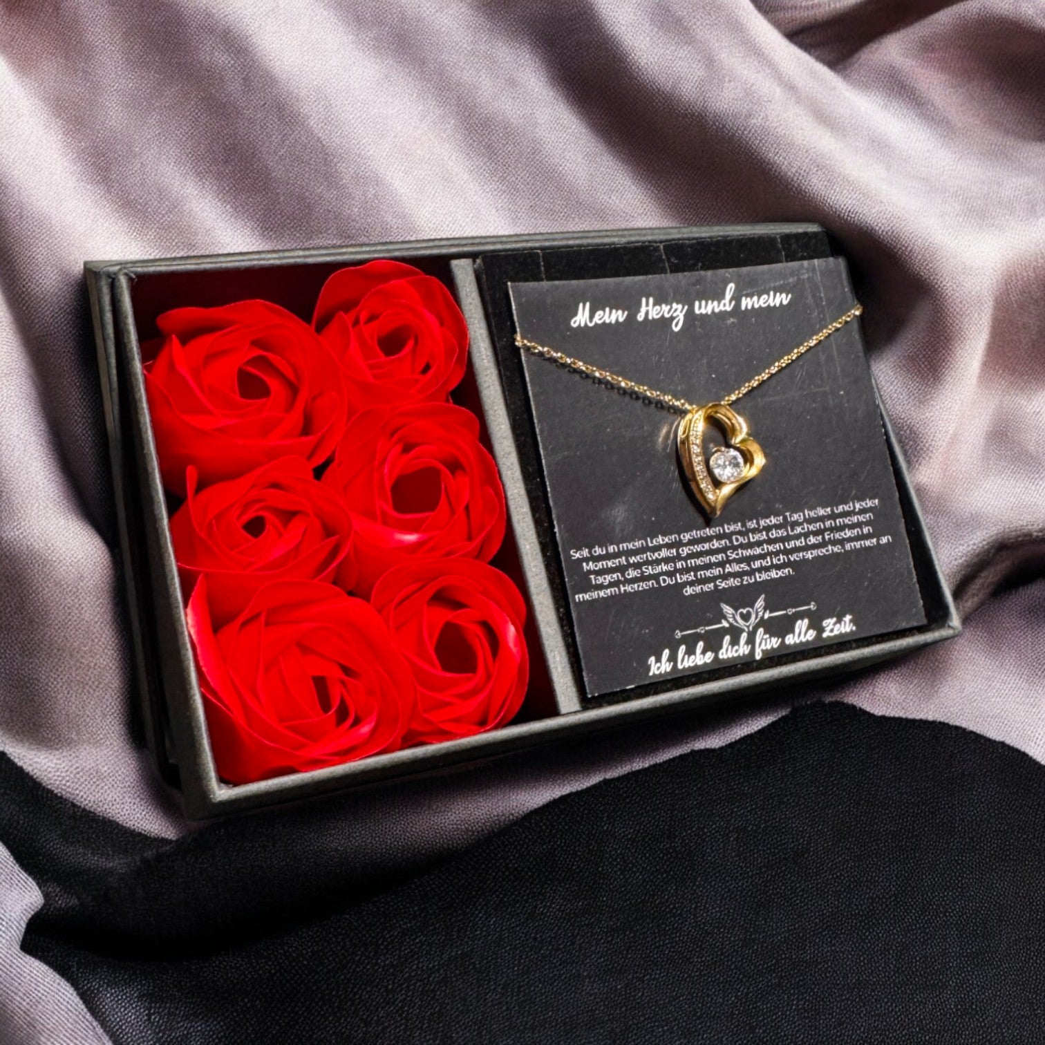 An meine große Liebe - Ich liebe dich über alles (vergoldet) C0049-a