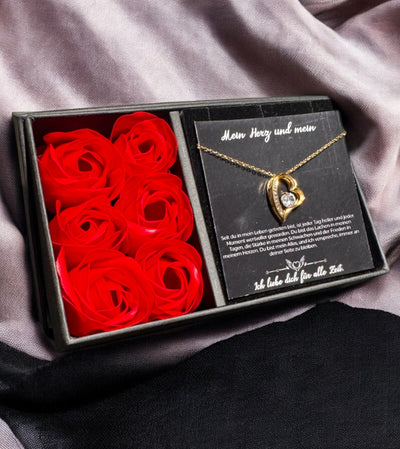 An meine große Liebe - Ich liebe dich über alles (vergoldet) C0049-a