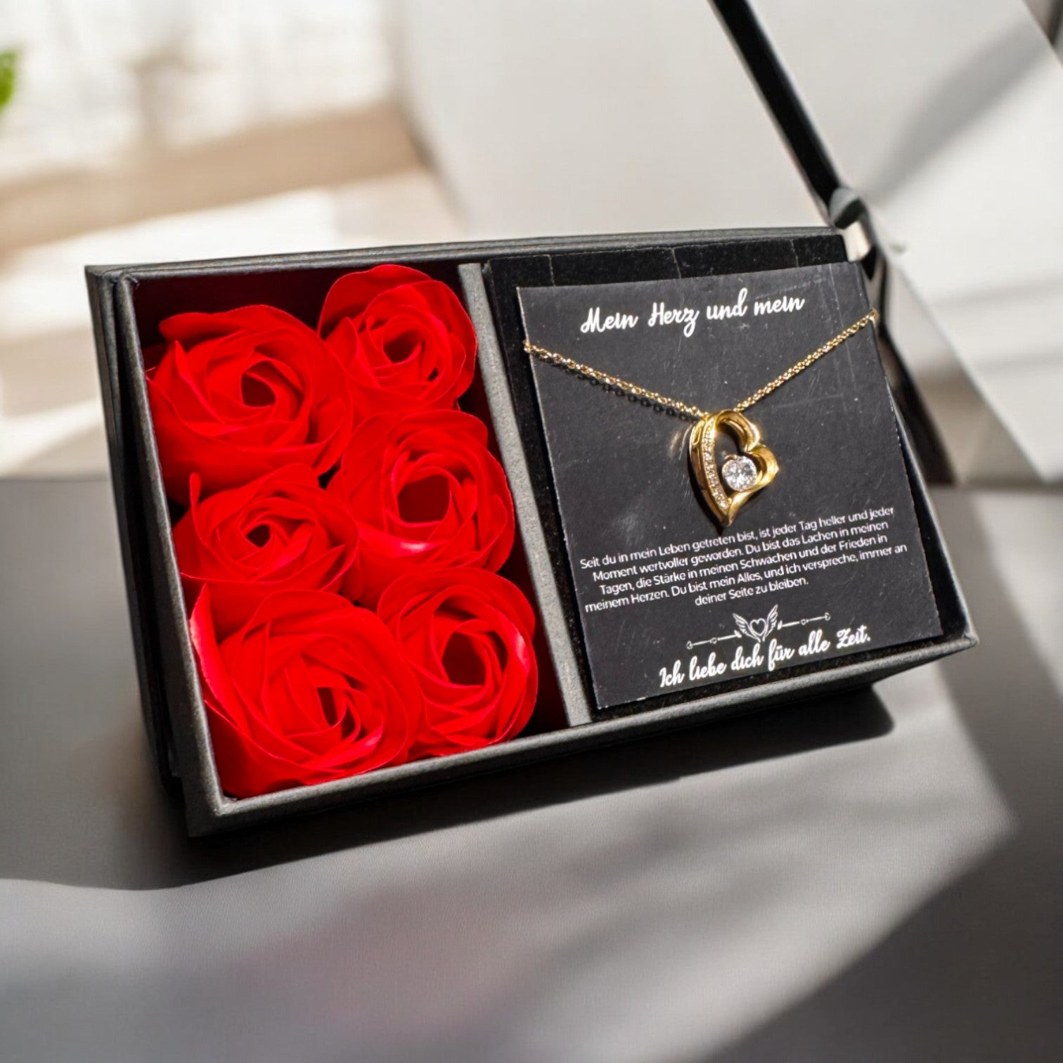 An meine große Liebe - Ich liebe dich über alles (vergoldet) C0049-a