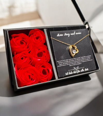 An meine große Liebe - Ich liebe dich über alles (vergoldet) C0049-a