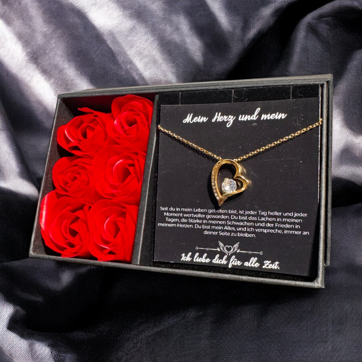 An meine große Liebe - Ich liebe dich über alles (vergoldet) C0049-a