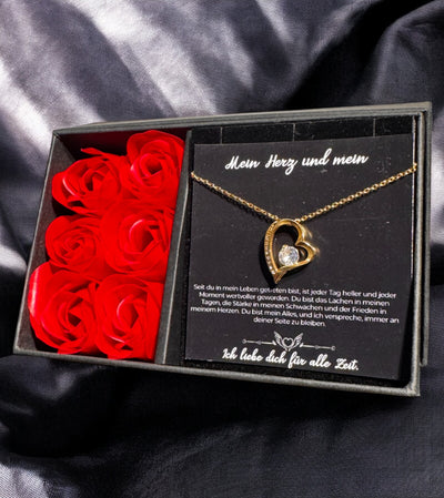 An meine große Liebe - Ich liebe dich über alles (vergoldet) C0049-a