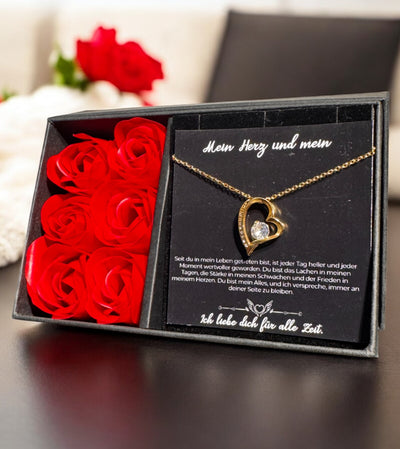 An meine große Liebe - Ich liebe dich über alles (vergoldet) C0049-a