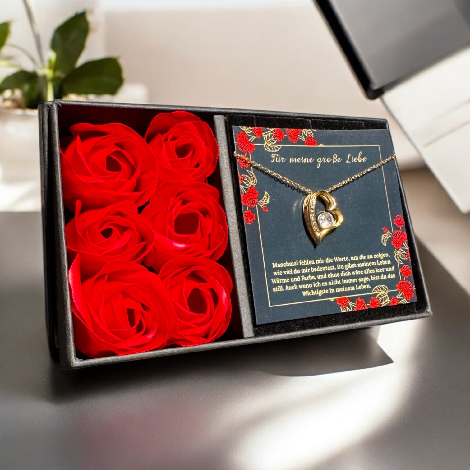 An meine große Liebe - Ich liebe dich über alles (vergoldet) C0050-a