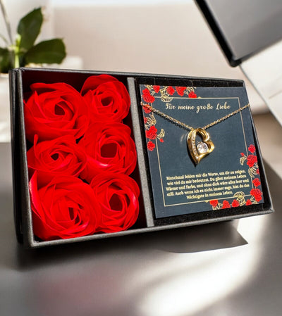 An meine große Liebe - Ich liebe dich über alles (vergoldet) C0050-a