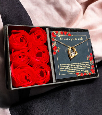 An meine große Liebe - Ich liebe dich über alles (vergoldet) C0050-a