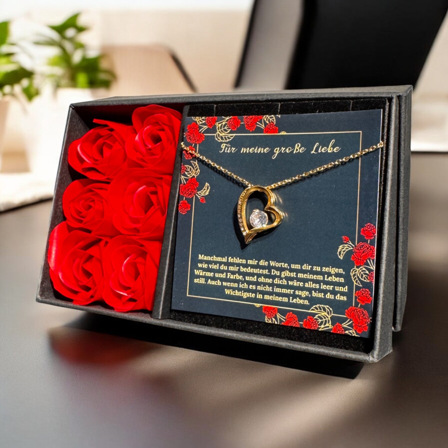 An meine große Liebe - Ich liebe dich über alles (vergoldet) C0050-a