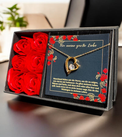 An meine große Liebe - Ich liebe dich über alles (vergoldet) C0050-a