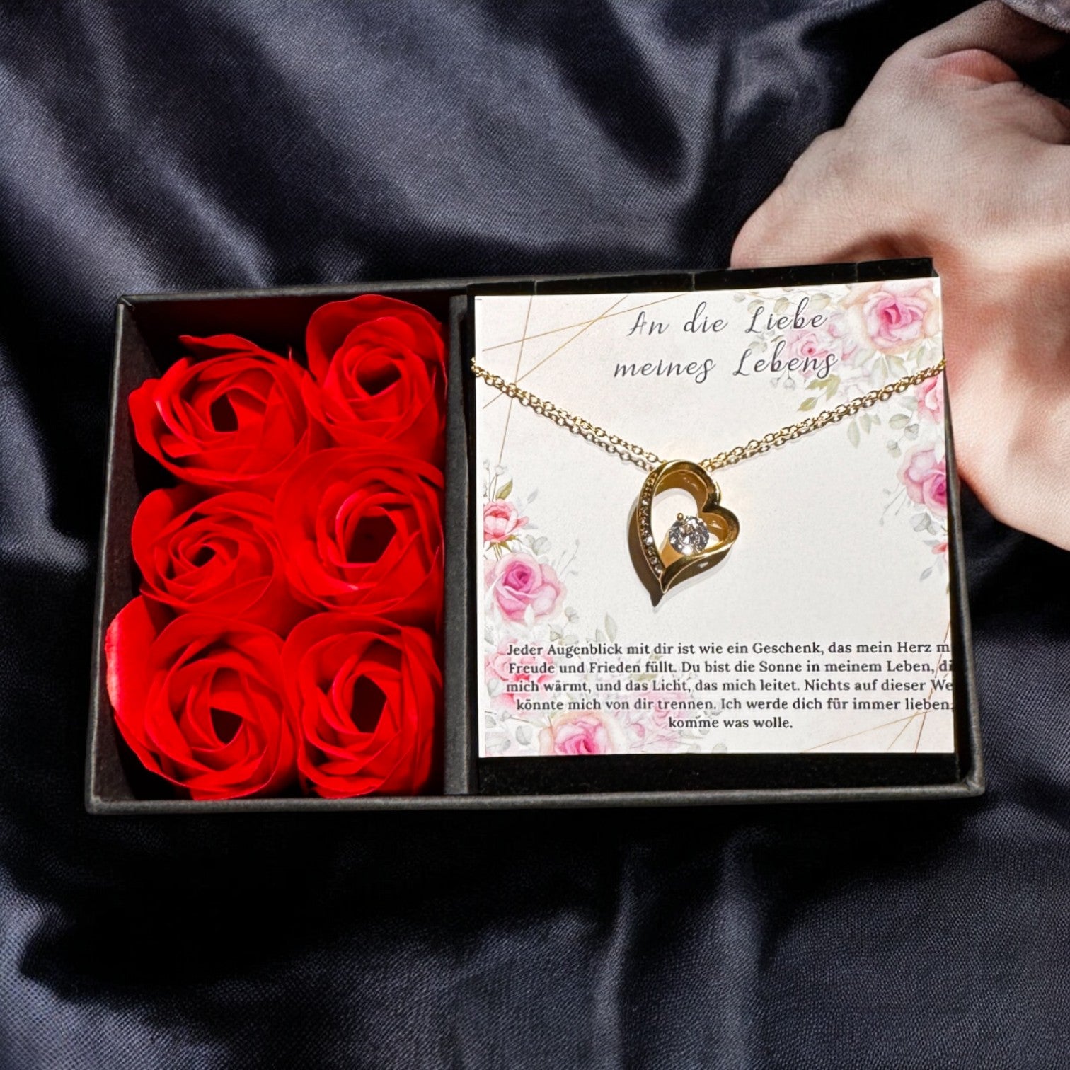 An meine große Liebe - Ich liebe dich über alles (vergoldet) C0051-a