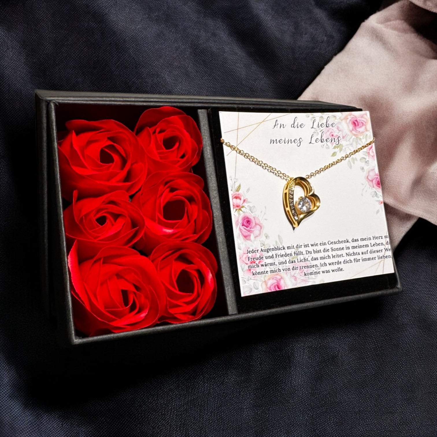 An meine große Liebe - Ich liebe dich über alles (vergoldet) C0051-a