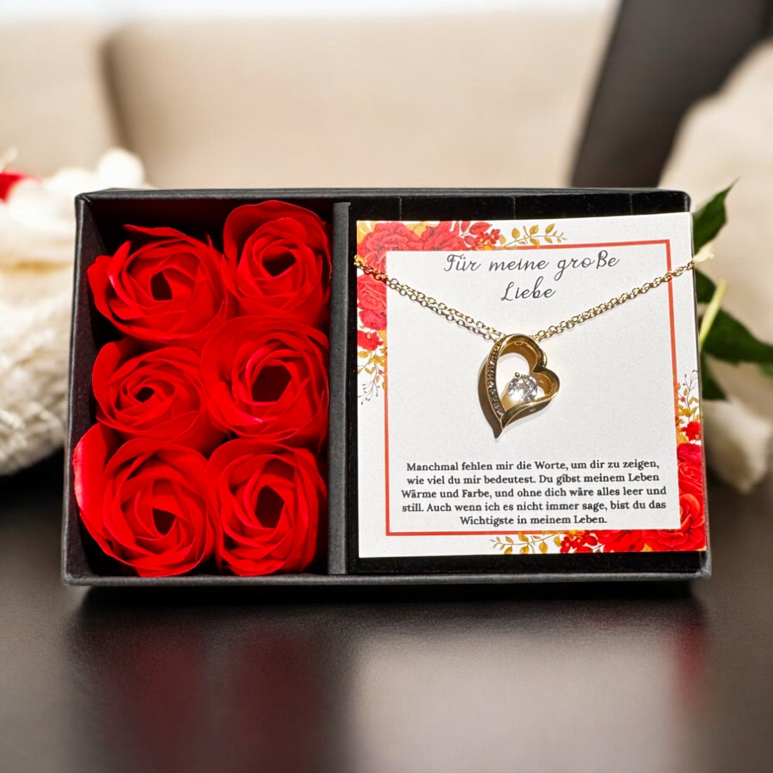 An meine große Liebe - Ich liebe dich über alles (vergoldet) C0051-a