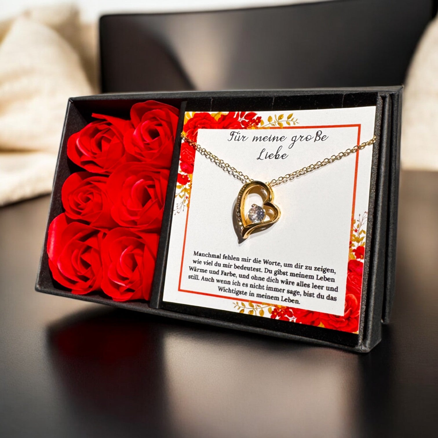 An meine große Liebe - Ich liebe dich über alles (vergoldet) C0051-a