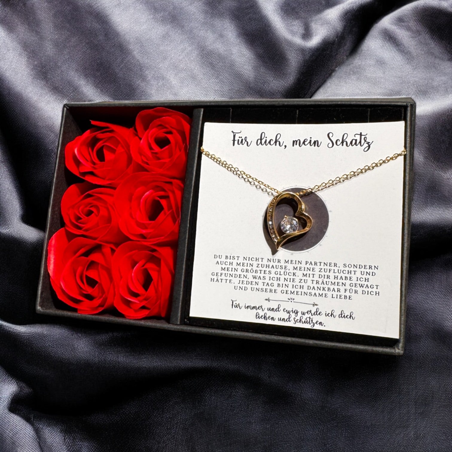 An meine große Liebe - Ich liebe dich über alles (vergoldet) C0053-a