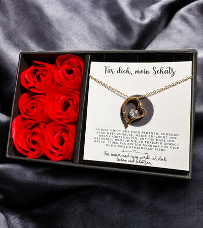 An meine große Liebe - Ich liebe dich über alles (vergoldet) C0053-a