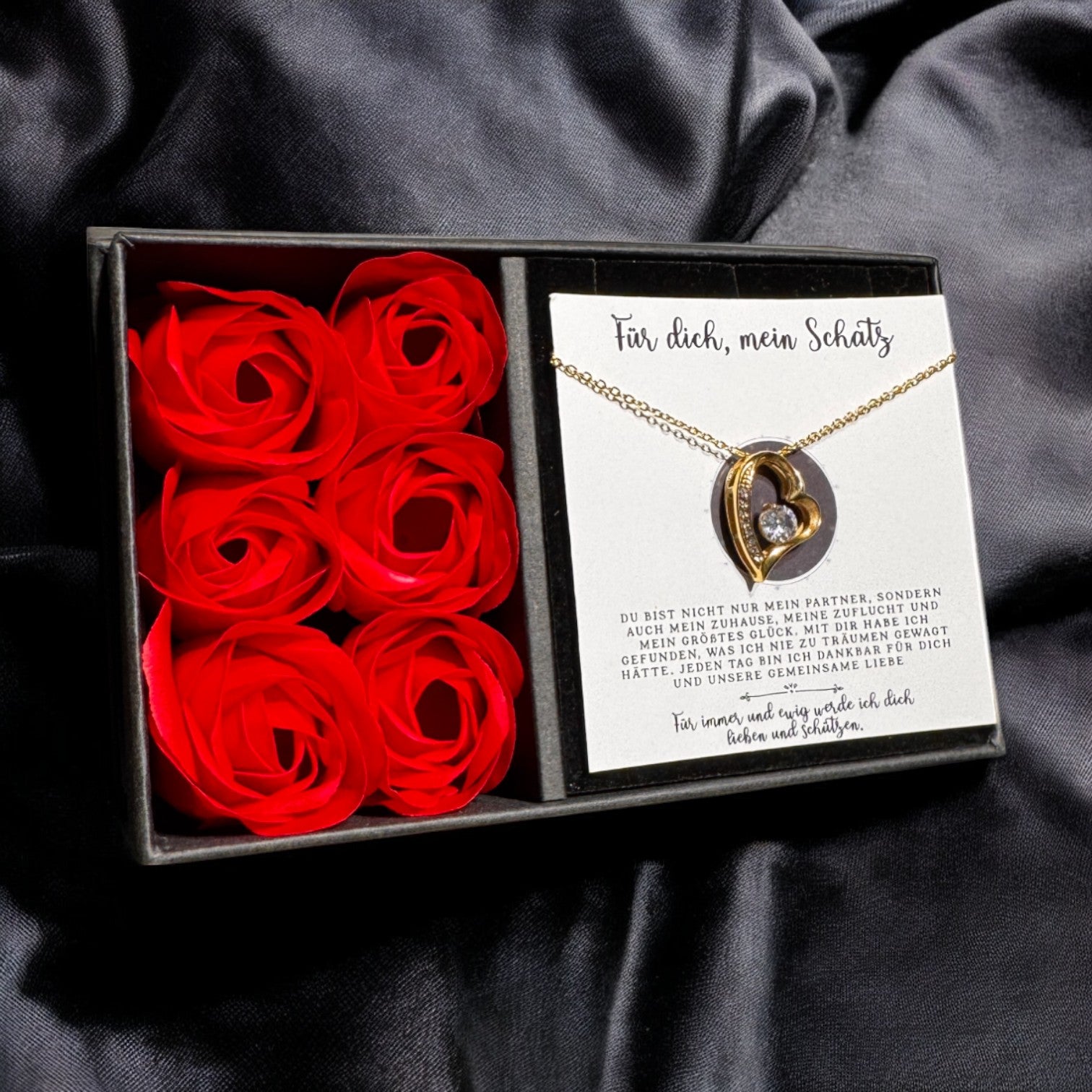 An meine große Liebe - Ich liebe dich über alles (vergoldet) C0053-a