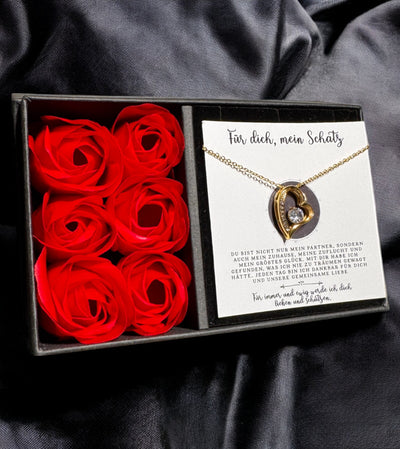 An meine große Liebe - Ich liebe dich über alles (vergoldet) C0053-a