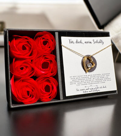 An meine große Liebe - Ich liebe dich über alles (vergoldet) C0053-a