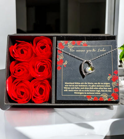 An meine große Liebe - Ich liebe dich über alles (weißgold plattiert) C0050-e