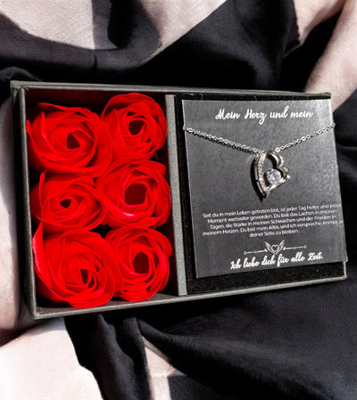 An meine große Liebe - Ich liebe dich über alles (weißgold plattiert) C0049-e