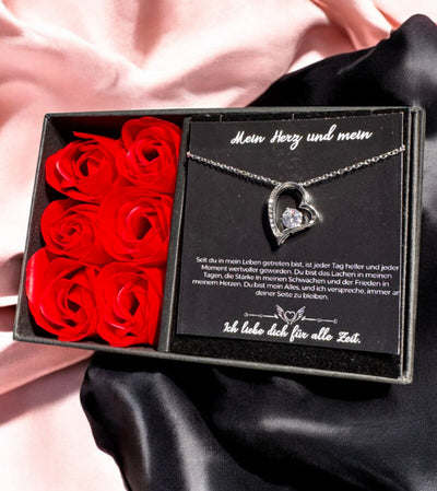 An meine große Liebe - Ich liebe dich über alles (weißgold plattiert) C0049-e