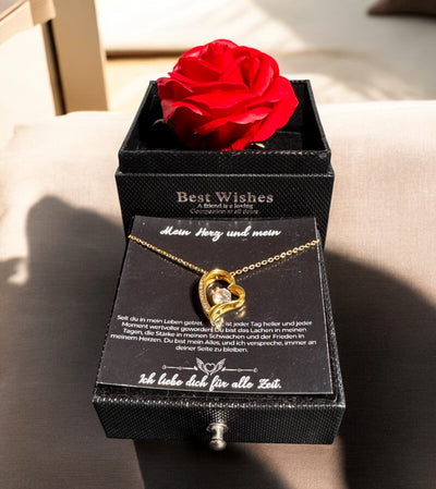 An meine große Liebe - Ich liebe dich über alles (vergoldet) C0043-a