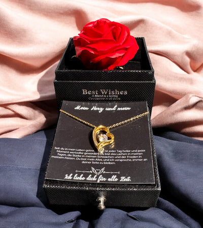 An meine große Liebe - Ich liebe dich über alles (vergoldet) C0043-a