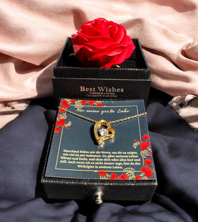 An meine große Liebe - Ich liebe dich über alles (vergoldet) C0044-a