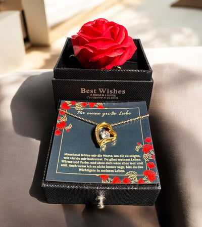 An meine große Liebe - Ich liebe dich über alles (vergoldet) C0044-a