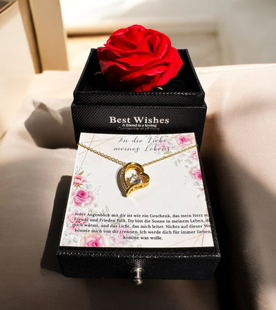 An meine große Liebe - Ich liebe dich über alles (vergoldet) C0045-a