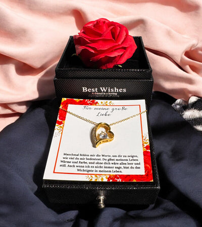 An meine große Liebe - Ich liebe dich über alles (vergoldet) C0046-a