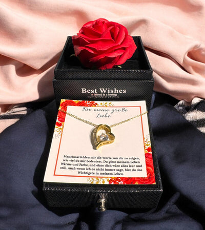 An meine große Liebe - Ich liebe dich über alles (vergoldet) C0046-a