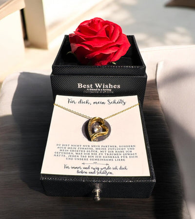 An meine große Liebe - Ich liebe dich über alles (vergoldet) C0047-a