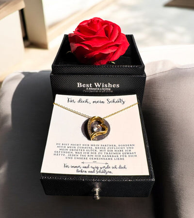 An meine große Liebe - Ich liebe dich über alles (vergoldet) C0047-a