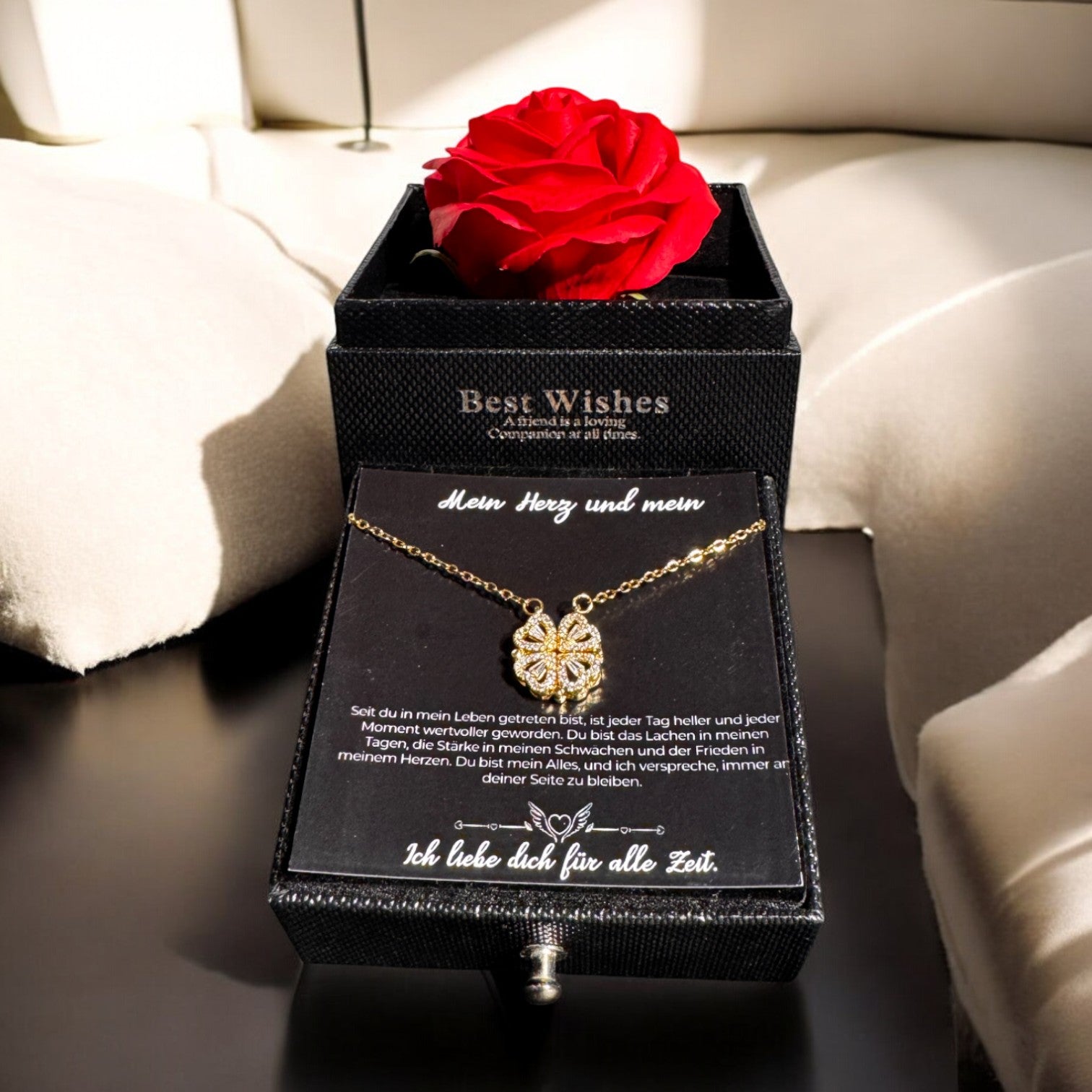 Für die Frau meines Lebens❤️ - Ich liebe dich über alles (vergoldet) C0043-v